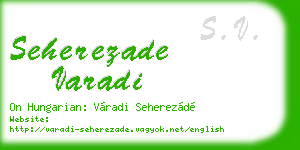 seherezade varadi business card