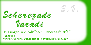 seherezade varadi business card